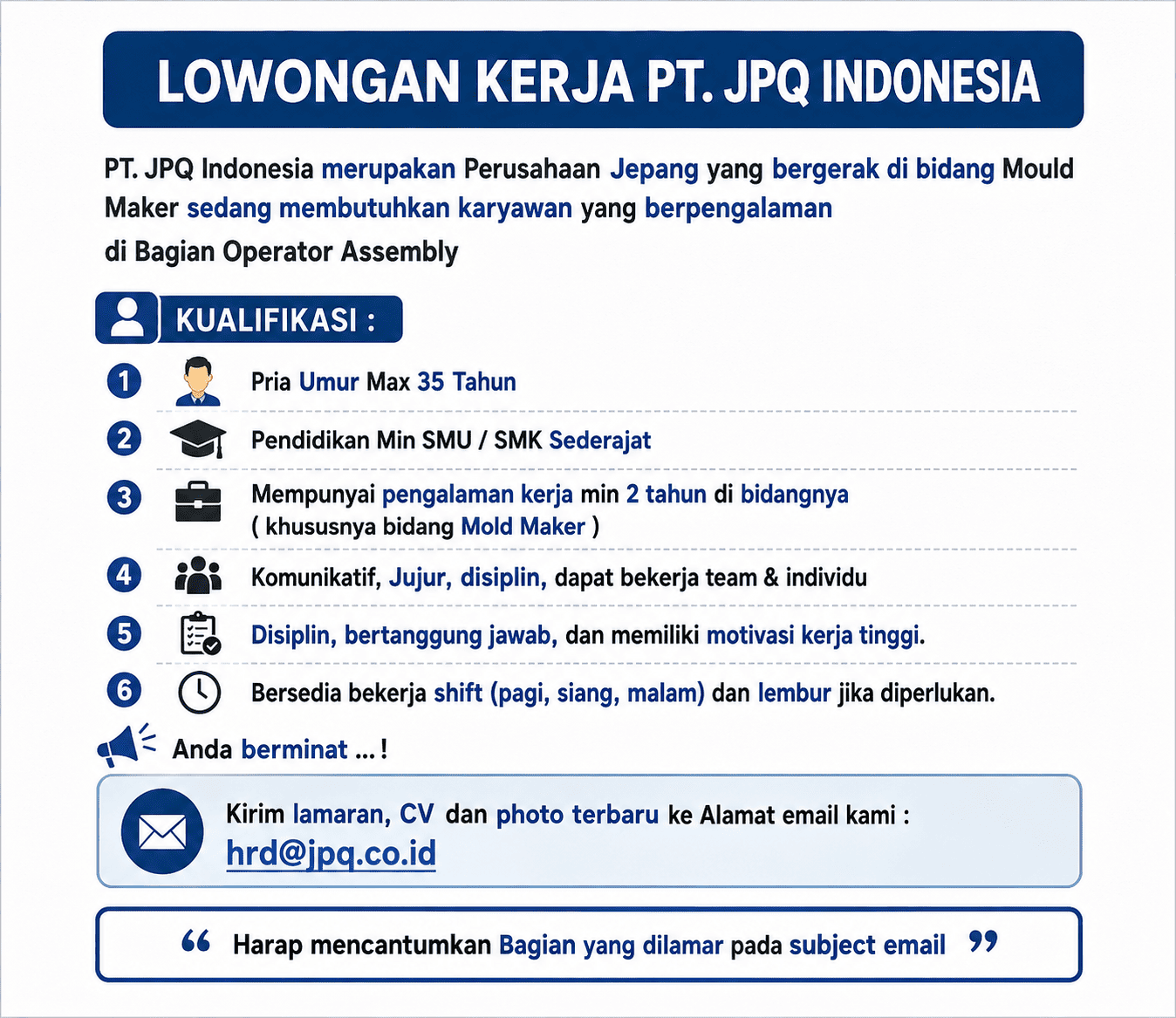 PT. JPQ Indonesia Logo